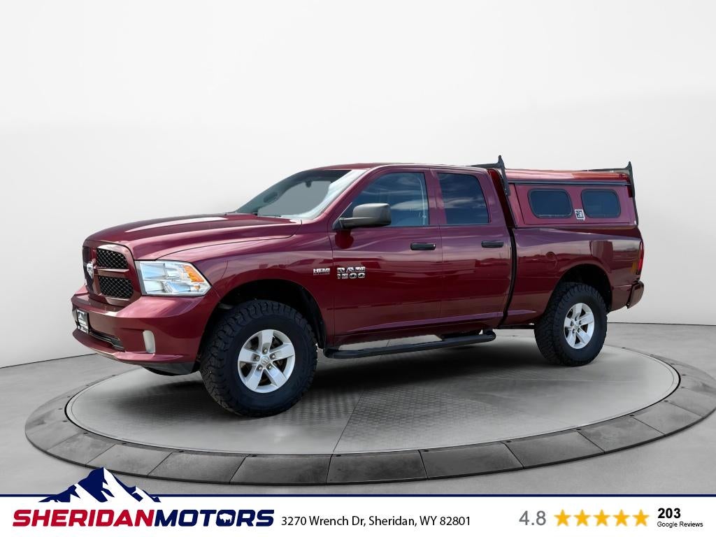 2017 RAM 1500 Express in Red — front three-quarter view