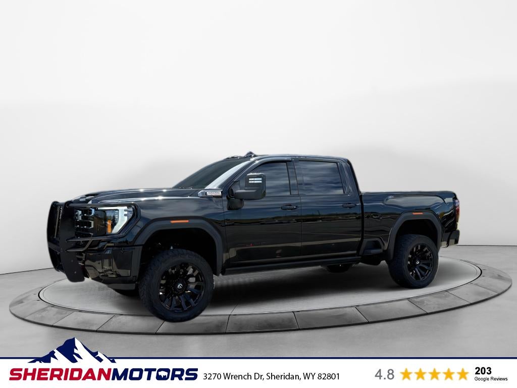 2026 GMC Sierra 3500 HD AT4 in Onyx Black — front three-quarter view